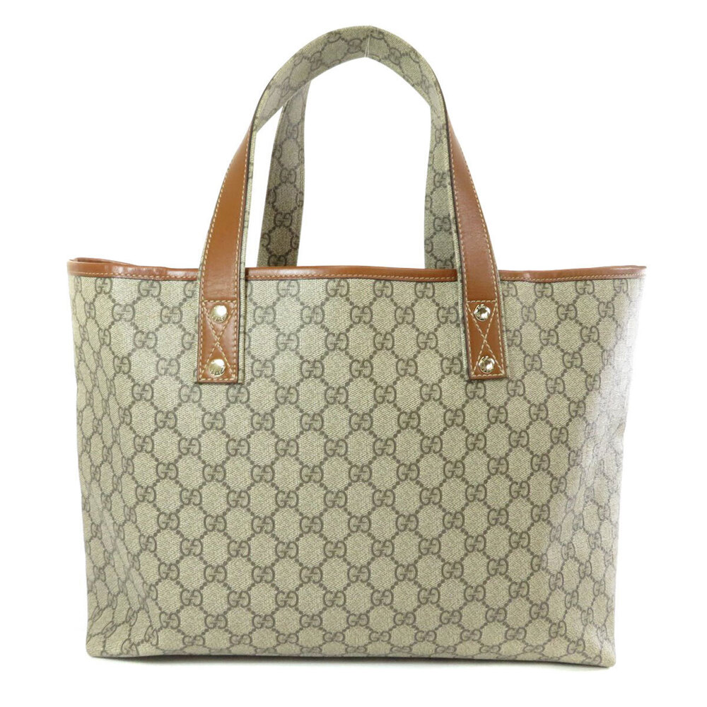 Gucci Tote Web Beige GG Tan Loop Supreme Tote Web